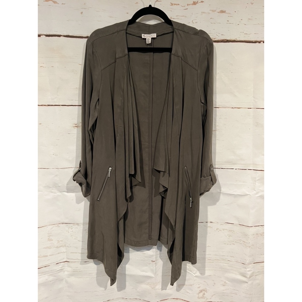 Army Green Elaine Rose Dress Jacket Size Large